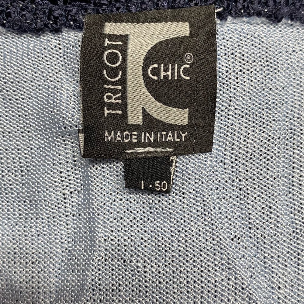 Tricot Chic Blue Pink Embellished Shirt Top View 6